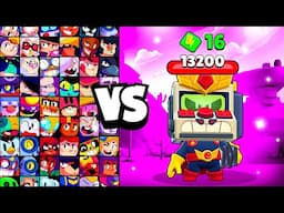 INTERGALACTIC GRIFF vs ALL BRAWLERS! With 16 POWER-UPs! | Brawl Stars