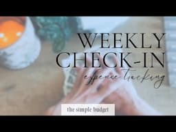 weekly check-in | expense tracking | budget reconciliation | dave ramsey inspired
