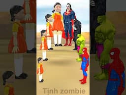 Siêu nhân nhện🕷️Spider-Man pee challenge vs Squid game vs 5 Superheroes #spiderman #squidgame #gta
