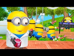 Lab Coat and Cancan Dancer minions in levels 446-447 with Skateboard props