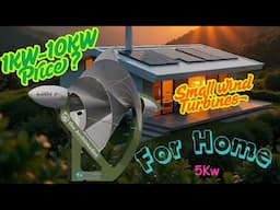 घरेलू विंड टरबाइन की क़ीमत और कितनी बिजली बना कर देगी Virtical axis wind Turbines For Home 2025