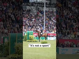 Is this what “not a sport” looks like? 🐎🔥 #equestrian #horses #chioaachen