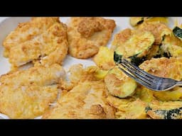 Air Fryer Crispy Fish and Vegetables