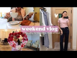 Weekend Vlog | Decorating for Valentines, yummy food & shopping!