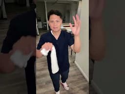 Neck and upper back pain relief using small towel to specifically target neck and upper trapz pain.