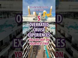 These are the most OVERRATED cruise experiences according to frequent cruisers! #cruise #shorts