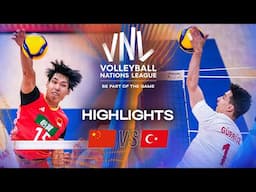China 🇨🇳 vs. Türkiye 🇹🇷 - Highlights | Week 1 | Men's VNL 2025