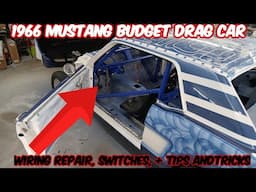 Wiring Nightmares, Broken Brake Pedal Fix  & Steering Colum on The 66 Mustang Budget Build #ford