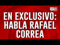 Rafael Correa habló con Crónica: "Hay que ver hasta cuando aguanta la sociedad Argentina"