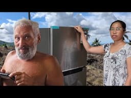 We bought a new refrigerator | Restoring the fence on our lot | Province life with foreigners