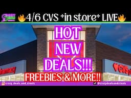 🙌🏼4/6 CVS *in store* LIVE!! NEW FREEBIES, TESTING NEW KINKS, & HOT DEALS AGAIN! 4/6 CVS HAUL 🙌🏼