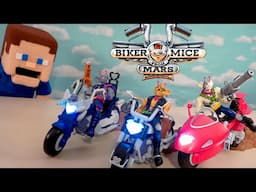 Biker Mice from Mars FIGURES and Light Up BIKES! Complete Set!