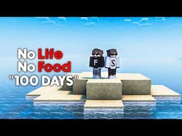 We Survived 100 DAYS  on a  SURVIVAL ISLAND in Minecraft Hardcore!