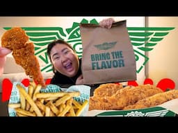 WINGSTOP 🍗 *NEW FLAVOR* MUKBANG 먹방 EATING SHOW! 🍽️ + Mexican Street Spice | MONDAY MUNCHIES