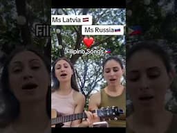 Ms Latvia 🇱🇻Ms Russia🇷🇺 Loves To Sing Filipino songs 🇵🇭