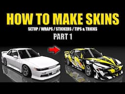 How To Make Skins In Assetto Corsa Part 1 - Setup, Wrap, Stickers & More