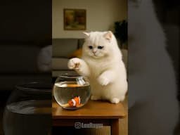 A story of friendship ##CatAndFish #cute #cat