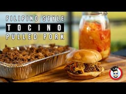 🇵🇭 Filipino BBQ Pulled Pork Sandwich? Woodfire "Tocino" Pulled pork & achara from from scratch!