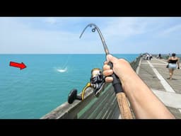 Florida PIER Fishing! I've NEVER Seen This.. (Catch and Cook)
