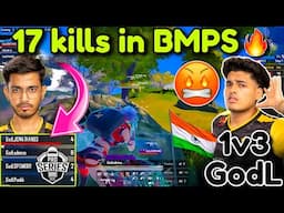 🇮🇳 3 MVP on Fire 🚒 🥵 17 Kills Aggressive Domination BMPS 😱1v3 GodL 🔥🔥