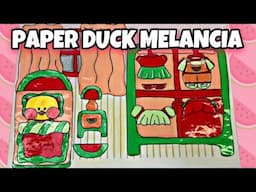 PAPER DUCK MELANCIA 🍉 COMO FAZER ROUPA, ACESSÓRIOS E CASINHA PARA PAPER DUCK