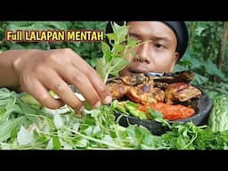 MUKBANG FULL LALAPAN MENTAH, DAN AYAM BAKAR, MUKBANG INDONESIA