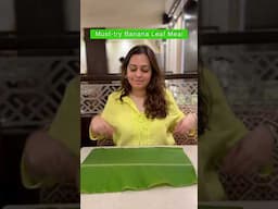 Must try Banana Leaf Bhojanam in Bengaluru at this legendary restaurant 😋