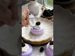 Blackberry Pavlovas 💜 (check out the description for more info!)