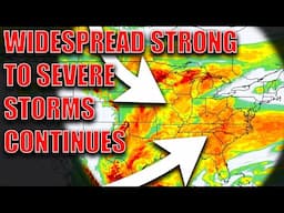 Widespread Storms Will Continue To Impact The Country! Severe Risk Will Increase Next Week..