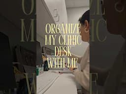 mini vlog: organize my desk with me #optometry