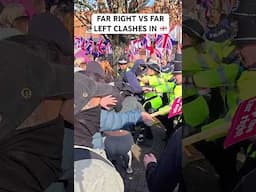 Far Right VS Far Left Protesters Clash in Nuneaton UK