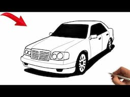 How to Draw a Classic Mercedes-Benz | Step by Step Car Drawing