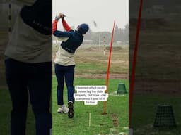 I learned why I could never lag the club properly, but now I can compress it and hit it farther