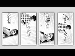 New Trending 1 Still Black White Lyrical Video Editing in Alight motion Instagram trending bgn368