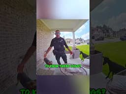 Texas Cop Found New Best Friends - Hilarious Doorbell Camera 😂 #shorts