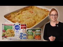I Tried the Viral Chicken Cobbler Using Only Dollar Tree Ingredients!