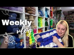 Exploring a Craft Charity Shop & Adding Sparkly Yarn to My Stash!🧶