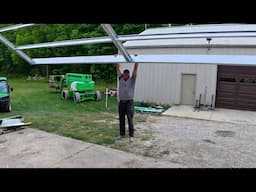 Huge AIRPLANE Door GOING Up in the Dream Shop Build!