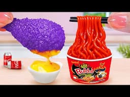Best Of Korean Food 🤗 How To Make Miniature Buldak Noodles Ramen Recipe 💗 Tina Mini Cooking