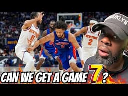BROOKLYN FAN REACTS TO! PISTONS VS KNICKS GAME 5 HIGHLIGHTS!!