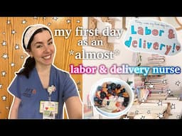 first day as an *almost* LABOR & DELIVERY NURSE🩷🩵 (uva nursing school practicum)