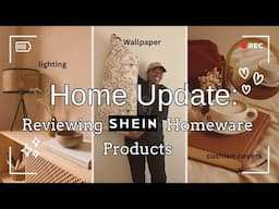 Home Update: SHEIN Home Products Review | Wallpaper , Lighting & Cushion Cover | SA Youtuber