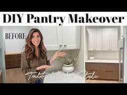 DIY PANTRY MAKEOVER  / Building Cabinets and Getting my Dream Pantry Part 1