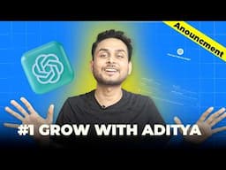 Big Announcement - Learn AI, Digital Marketing & Entrepreneurship | Aditya Singh