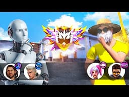 Ai vs YOUTUBER 🔥 Finding Best Character combination for Grandmaster in cs rank - MONU KING