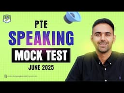 PTE Speaking Mock Test | Answers and Timer | Real Exam Questions June 2025 | Language academy