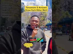 🇰🇪🇹🇿Tanzanians & Kenyans Know Each Other Well! #tanzania #kenya #kenyavstanzania #youtubeshorts