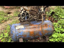 Restore Damaged Air Compressor Due To Long Term Exposure To Rain To Normal Operation