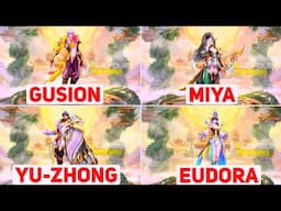 NEW DRAGON SERIES - GUSION, MIYA, YU-ZHONG, EUDORA | NEW UPCOMING SKINS | MLBB JASLEEN