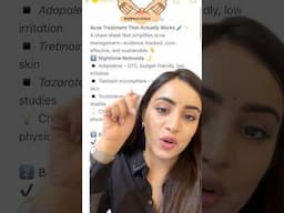 Acne cheat sheet !! Dr. Riya